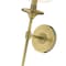 Z-Lite Emily 1 Light Wall Sconce, Rubbed Brass & White 807-1S-RB-WH - alternate 3